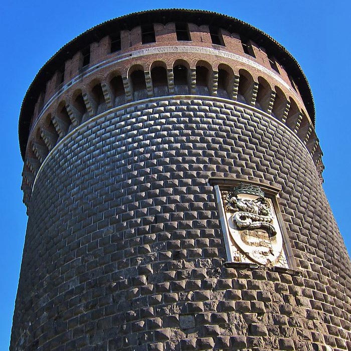 Murature e pavimentazioni in Serizzo e Beole della Val D’Ossola – Castello Sforzesco di Milano